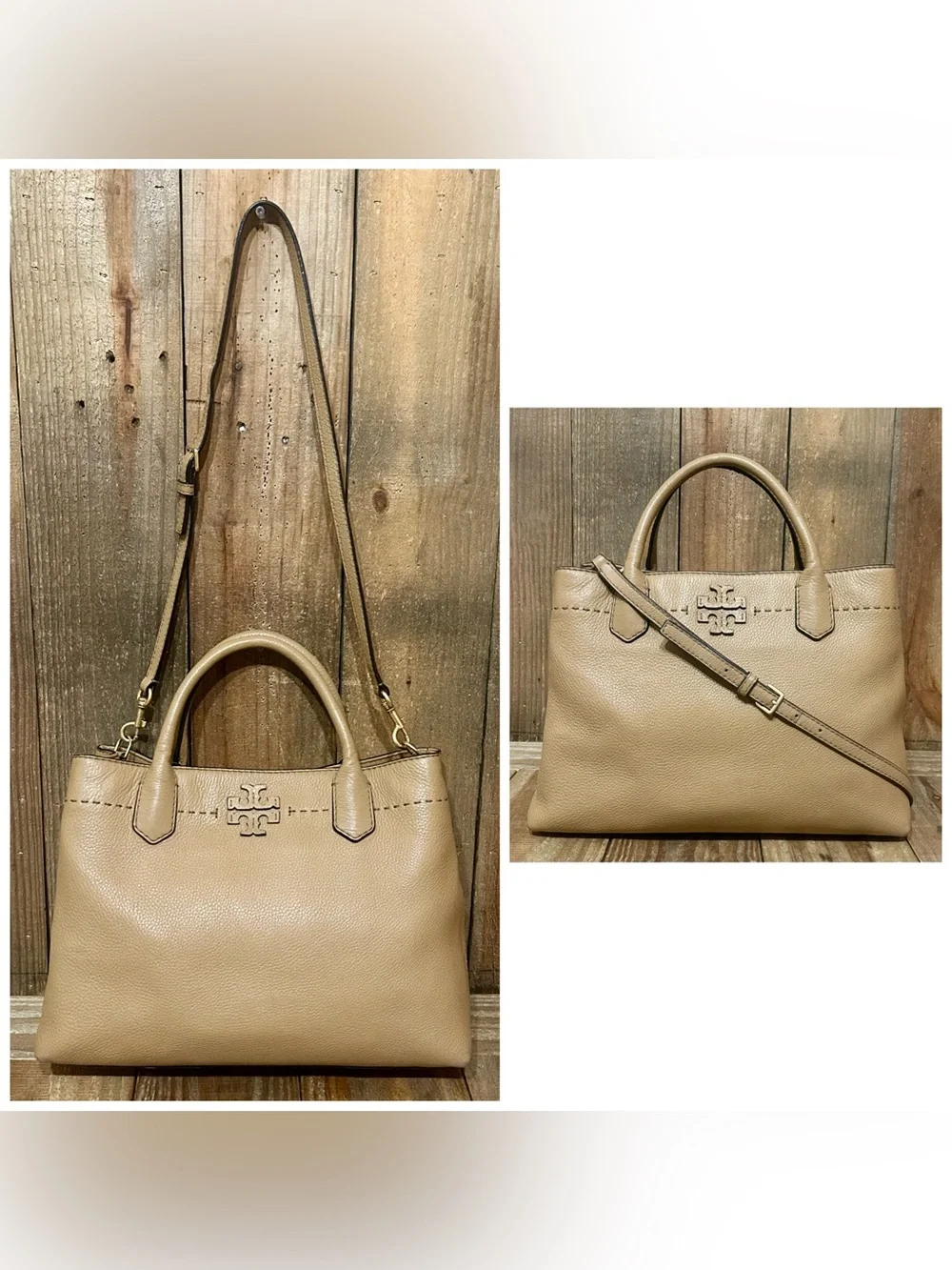 Tory Burch tiramisu leather